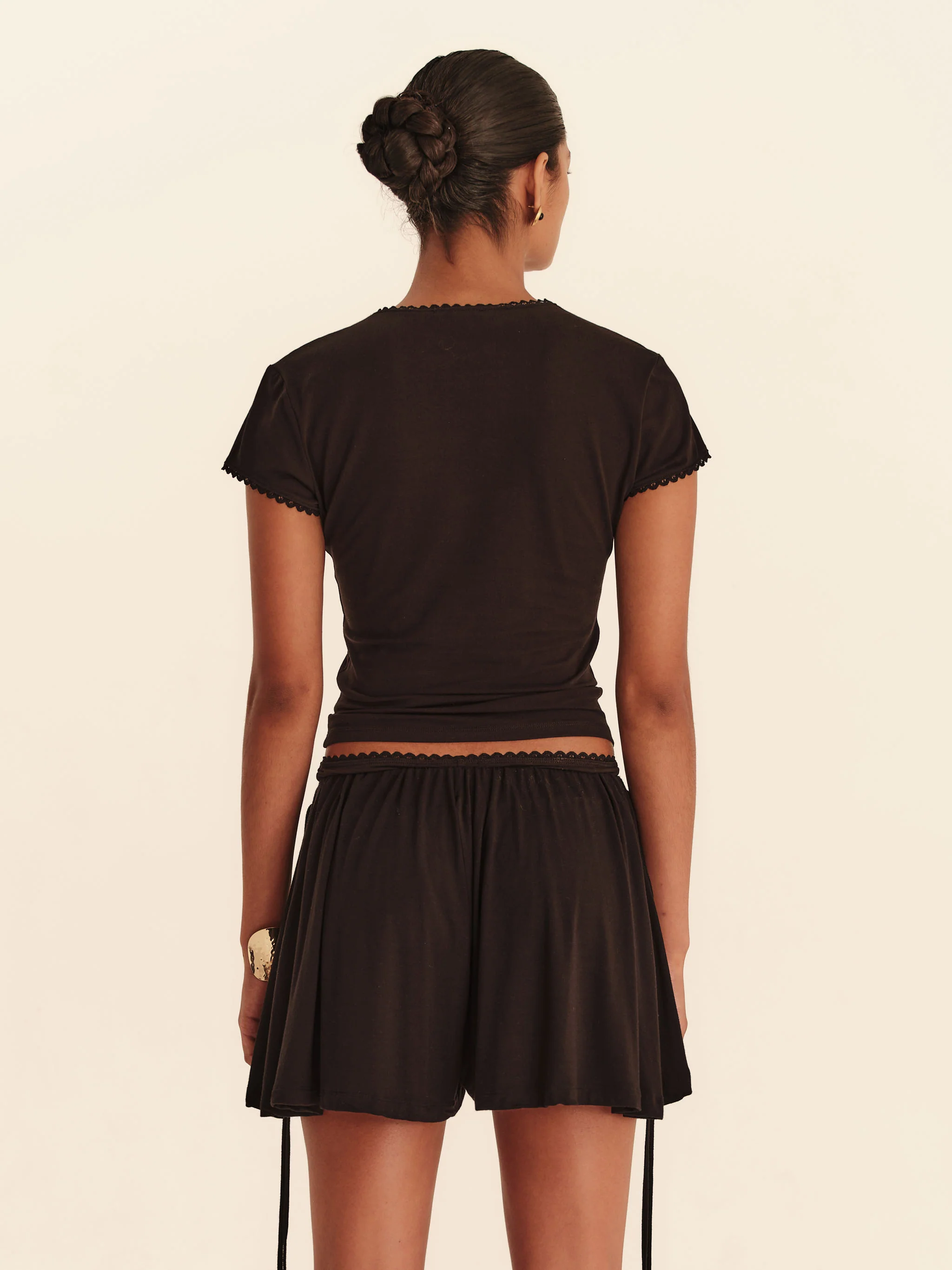 Chérie T-Shirt - Jet Black - Image 3