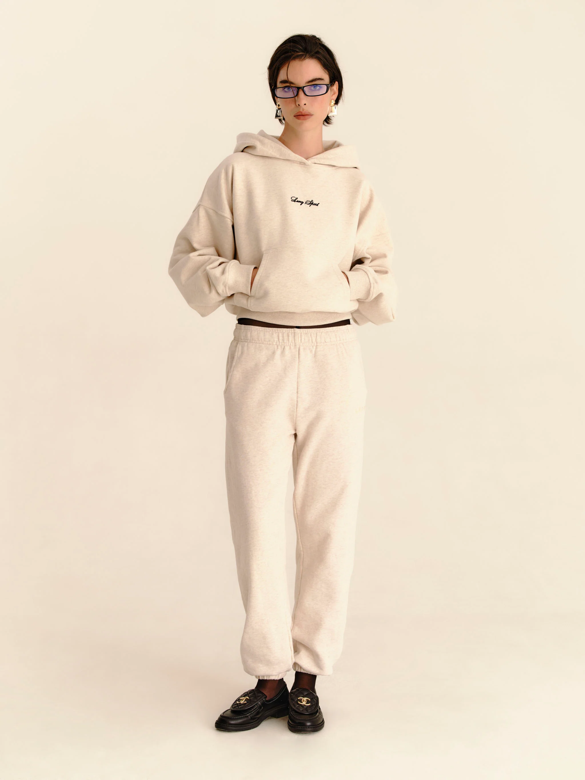 LENY Hoodie - Beige Melange - Image 3